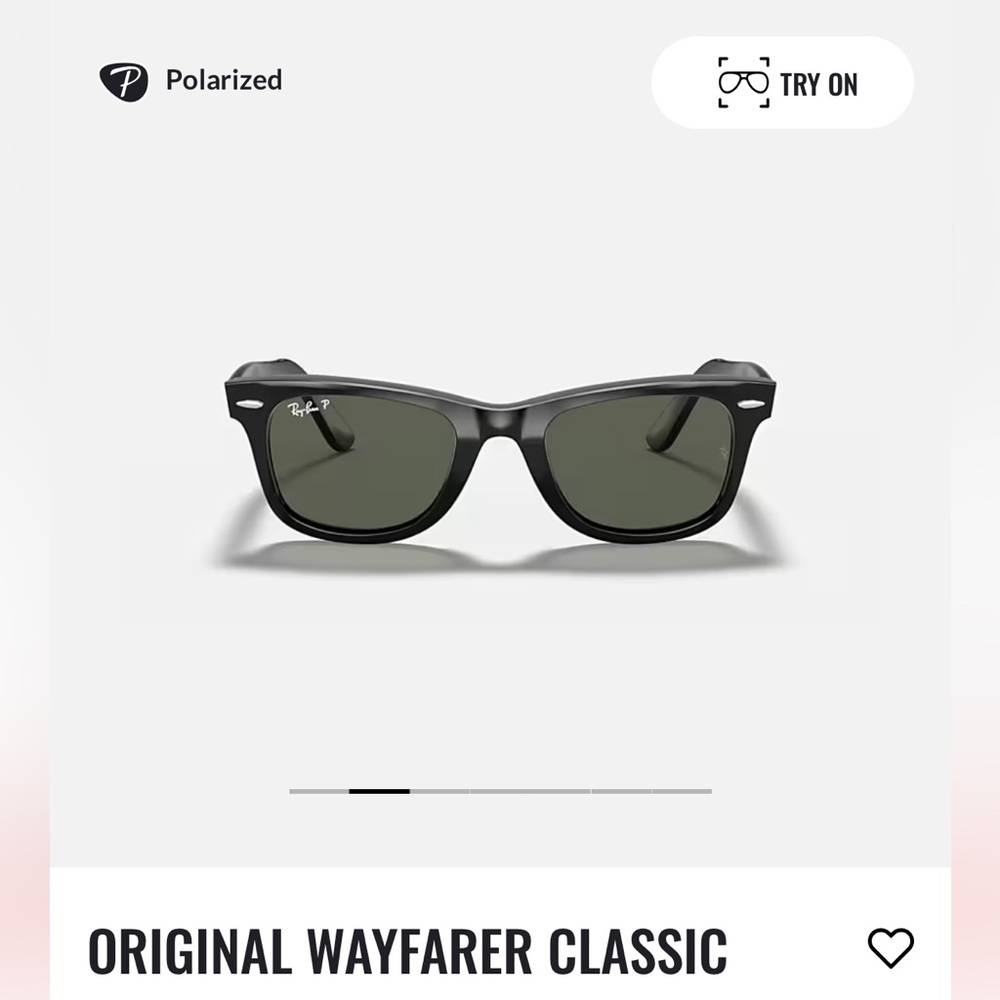 Men’s Ray-Ban ORIGINAL WAYFARER CLASSIC Polarized sunglasses.